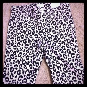 NWT Cheetah print capris